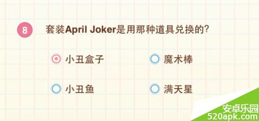 暖暖环游世界套装April_Joker是用哪种道具兑换的