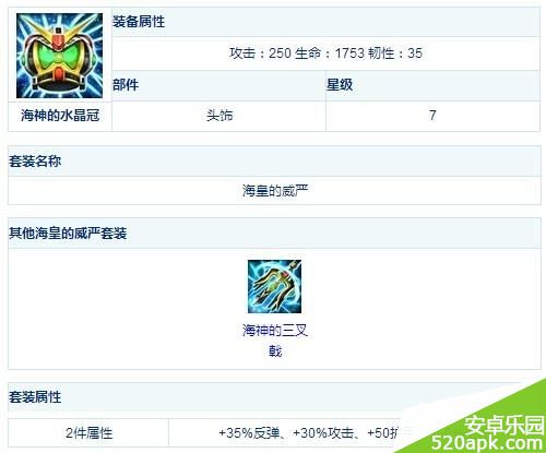 去吧皮卡丘7星装备海神水晶冠属性详解