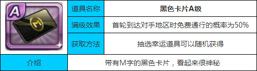 天天富翁黑色卡片A级属性图鉴