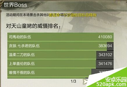 天龙八部3D世界BOSS怎么打