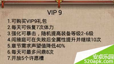 武则天传奇手游vip特权介绍