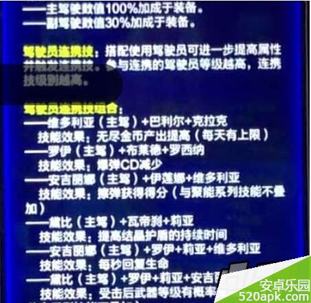 雷霆战机连携技组合一览