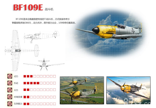 血战长空手游BF109E好用吗[德系BF109E属性背景详解]