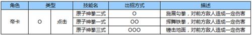 苍翼之刃帝卡怎么出招[帝卡出招表一览]