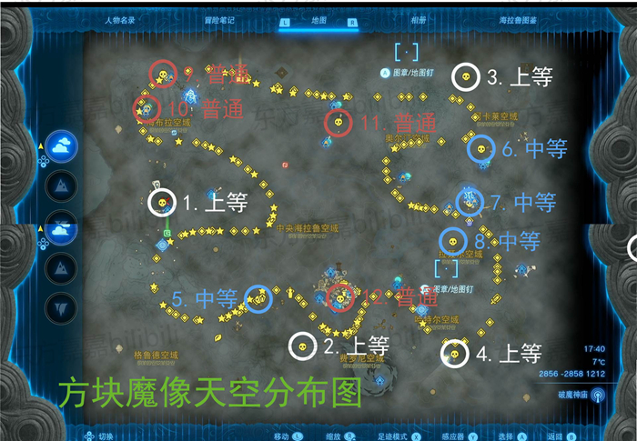 塞尔达传说王国之泪地底世界人马位置汇总[王国之泪地底世界全人马位置一览]