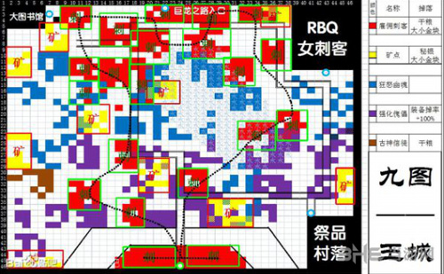 地下城堡2图9地图资源点详解[图9怪物路线分布图]